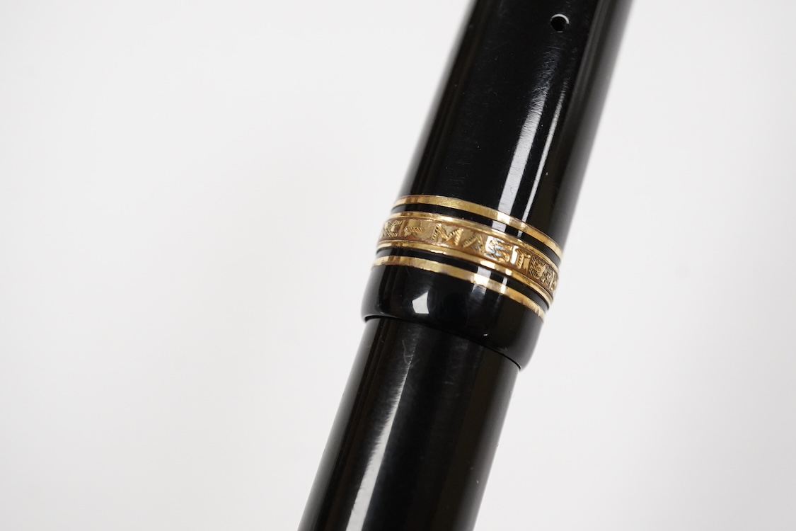 A Montblanc piston filler fountain pen which appears to be a size 6